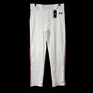 Under Armour Gameday Vanish Pant Pipe Tapered Mens Medium White Baseball 1367347